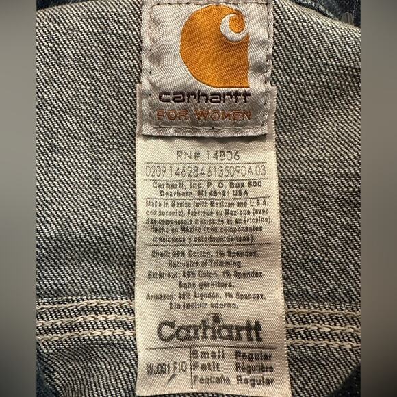 Carhartt Women's Size Small Denim Jacket with Snap buttons - Picture 7 of 8